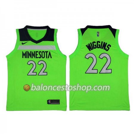 Camiseta Hombre NBA Minnesota Timberwolves Andrew Wiggins 22 Nike 2017-18 Verde Swingman